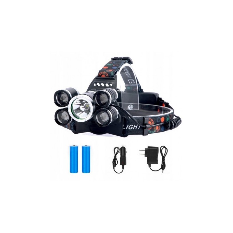 LATARKA CZOŁOWA LED ZOOM CREE XM-L T6 5 x LED