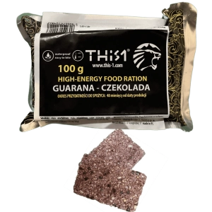 BATON SURVIVALOWY ORZECHY-CZEKOLADA Z GUARANĄ 100G THIS-1