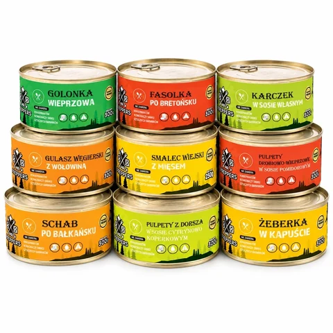 Pakiet dziewięciu dań MrPreppers